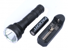 Palight A8 6-Mode CREE Q3 LED Flashlight with 18650 Battery and Charger